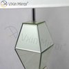 New Design WXTL-005 Modern Bedroom Furniture Silver Table Mirror Lamp With Lampshade Mirror Lamp