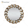 Two Colors WXM-1145 Wall Decoration Silver Brown Glass Wall Hanging Mirror