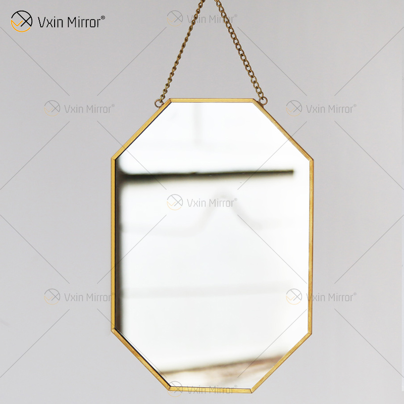 Golden Vxin Unique Wall Decor Gold Metal Frame Decorative Mirrors Luxury Simple And Stylish Wall Mirror