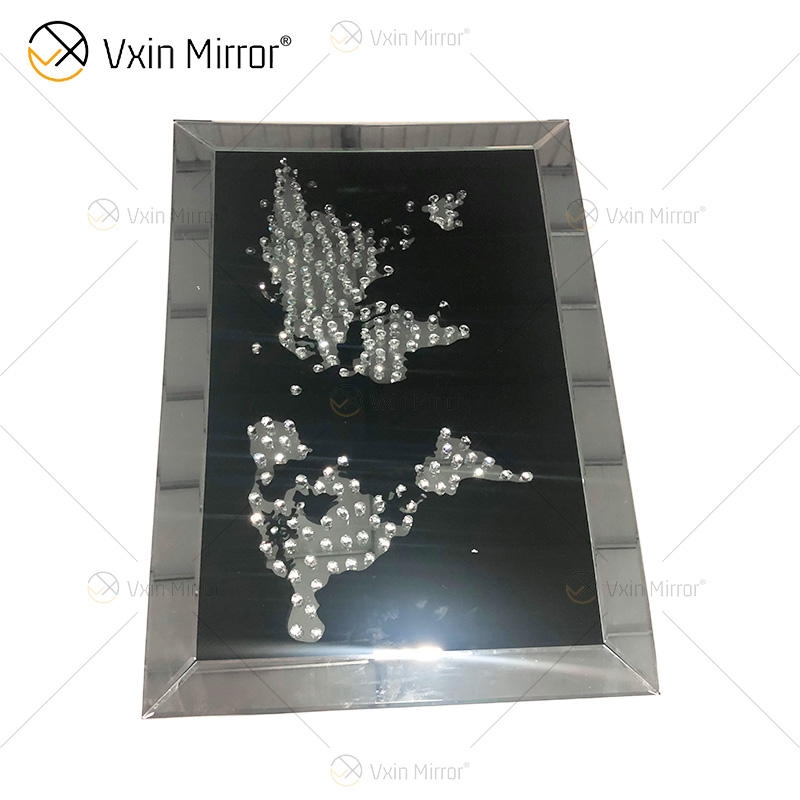 crystal glass wall art
