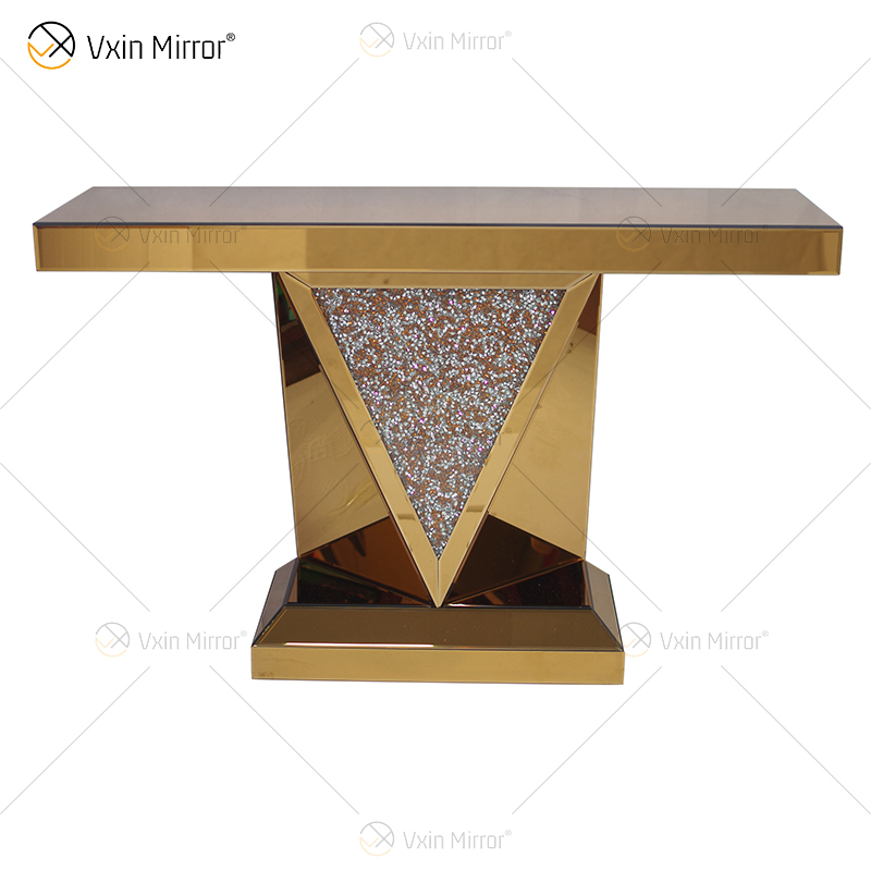 Cheap Vxin Modern Living Room Furniture Home Decor Crush Diamond Luxury Furniture Set Mirror Console Table