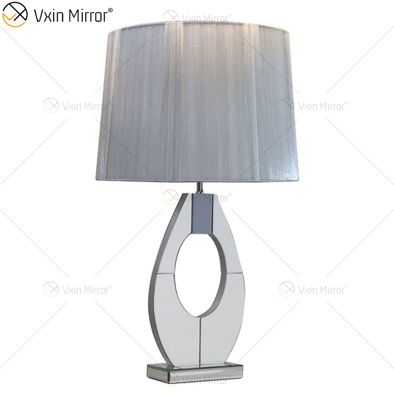 WXTL-004 Modern Silver Mirror Lamp with Lampshade for Crushed-diamond