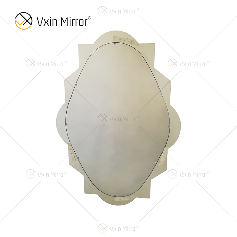 Hot Sale WXM-2072 Modern Special Design Decor Wall Mirrored Silver Luxury Hanging Wall Mirror