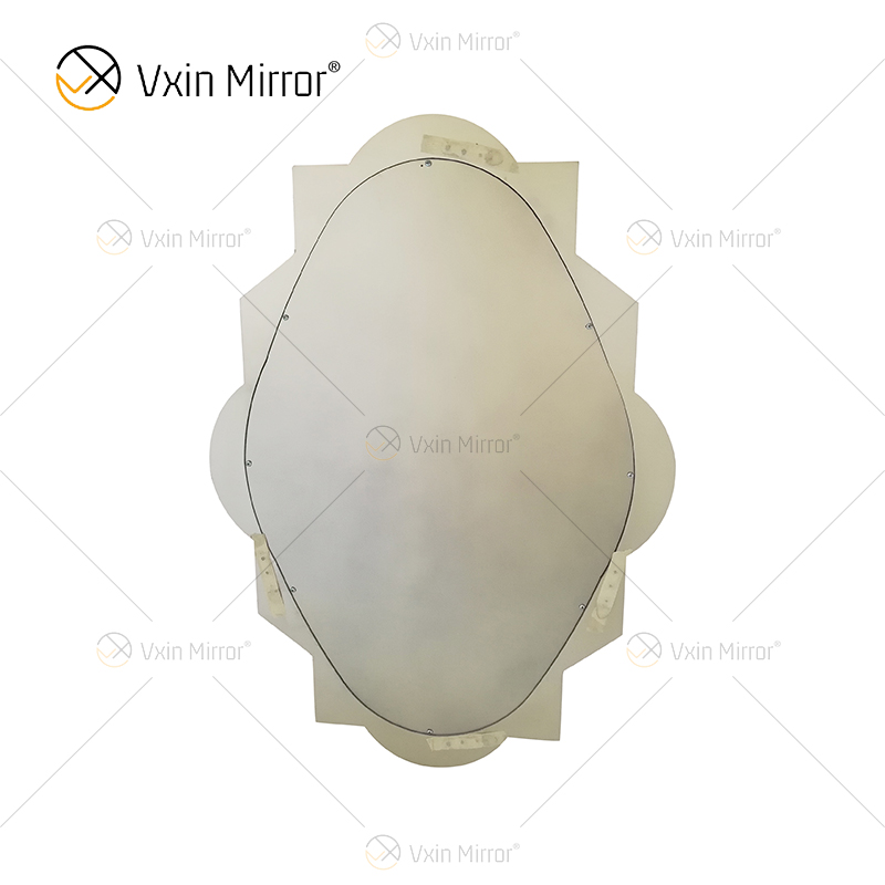 Hot Sale WXM-2072 Modern Special Design Decor Wall Mirrored Silver Luxury Hanging Wall Mirror