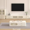 Modern white cream wind TV cabinet