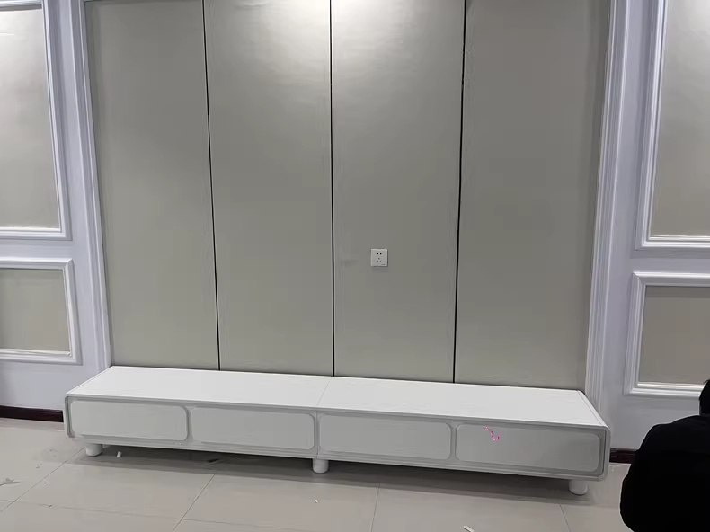 White cream style TV cabinet