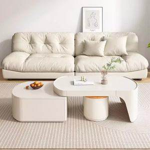 white coffee table set
