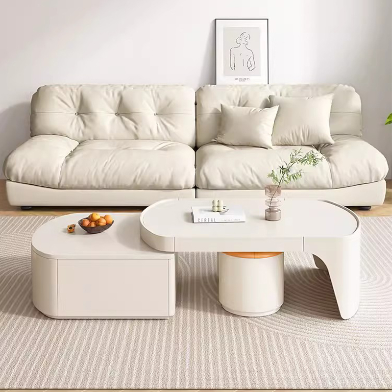 white coffee table set
