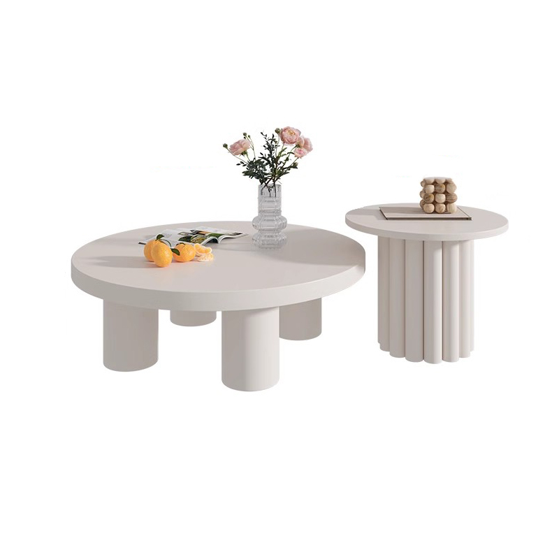 Cream Floral Coffee Table