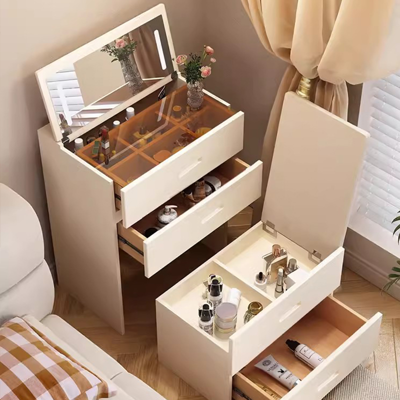 Vanity Table with Lighted Mirror