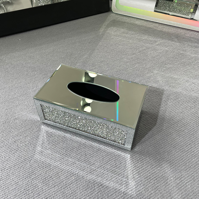 Crystal Desktop Tissue Box