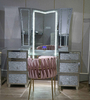 Silver Glass Dressing Table
