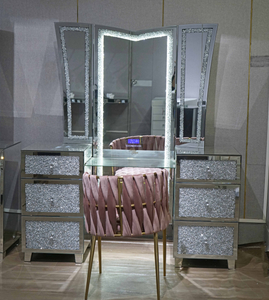 Silver Glass Dressing Table