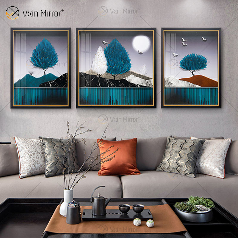 wall art of crystals