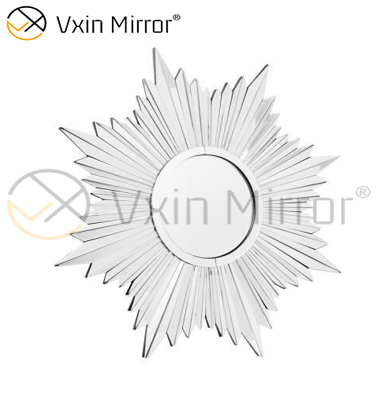 Fancy 3D Wall Decorate WXM-1652 Silver Elegant Wall Hanging Mirror