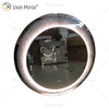 New Design Hot Sale WXM-2594 3 Color Light LED Silver Crystal Round Simple Fashion Diamond Decoration Makeup Mirror