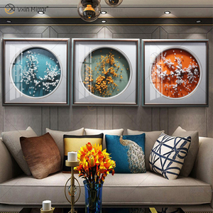Vxin WXPA-010 Creative Beads Button Paint for Home Decor Wall Art Metal Hanging Picture for Living Room Set for Sale