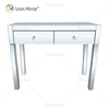 Hot Art Deco WXF-836 Silver Dressing Mirrored Corner Chest With 2 Drawers