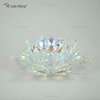 Cigarettes Cigars Lotus Crystal Hotel Design Glass Ashtray Hand Made for Coffe Tables