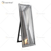 Hot Sale WXFL-2588 Modern Crystal Octagon Full Length Mirror Silver Standing Floor Mirror