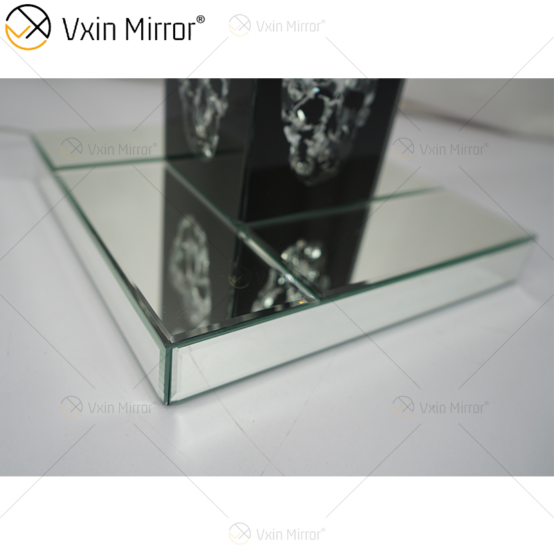 Gothic Style WXFL-027 Living Room Silver Crystal Floor Standing Lamp with Lampshade for Hotel Mirror Lamp