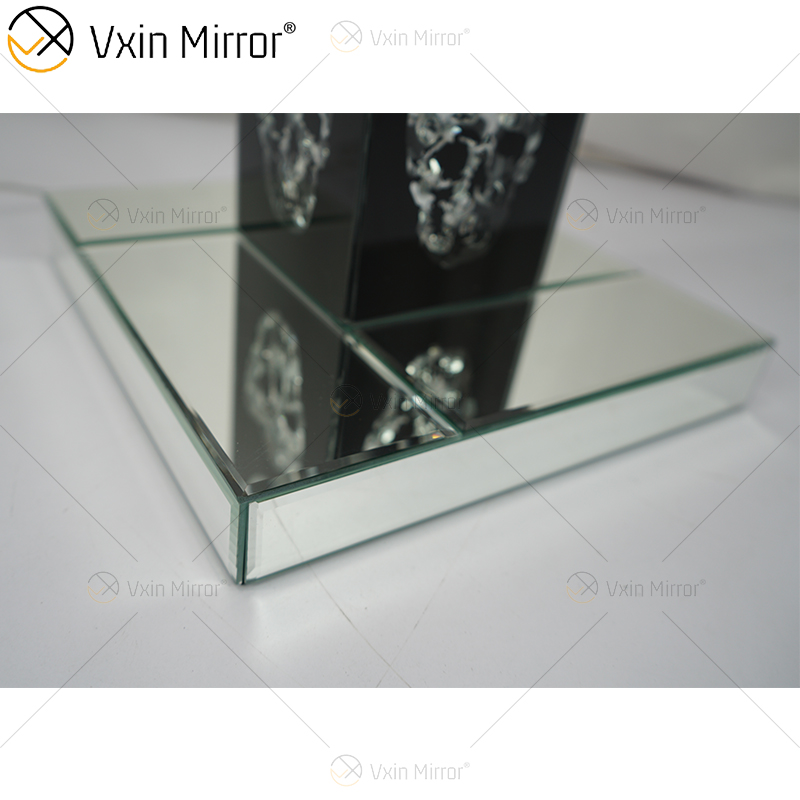 Gothic Style WXFL-027 Living Room Silver Crystal Floor Standing Lamp with Lampshade for Hotel Mirror Lamp