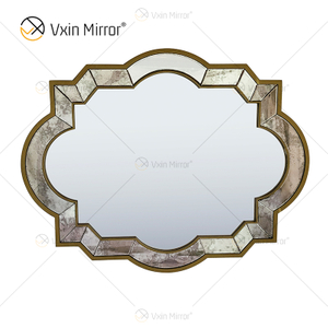 Golden Vxin WXM-1139 Unique Wall Decor Brown Luxury Wall Mirror