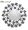Wall Decoration Silver WXM-1014 Crushed Diamond Glass Wall Hanging Mirror