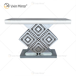 Hot Sale WXF-105 Factory Direct Antique Reproduction Mirror Console Table With Mirrored Board