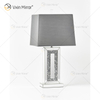 Top Quality WXTL-146 Modern Crushed Crystal Bedside Mirror Lamp with Shade for Sectional Sofa