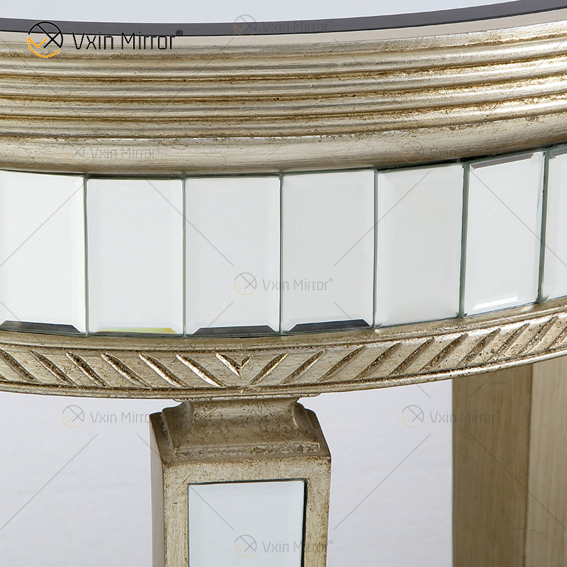 Luxury End Table WXWF-162 Home Decor Crystal Silver Anti Gold Furniture Mirrored Side Table