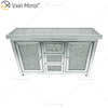 7 Drawers WXF-146 Silver Mirrored Furniture Living Room Cabinet Mirror Tv Stands 