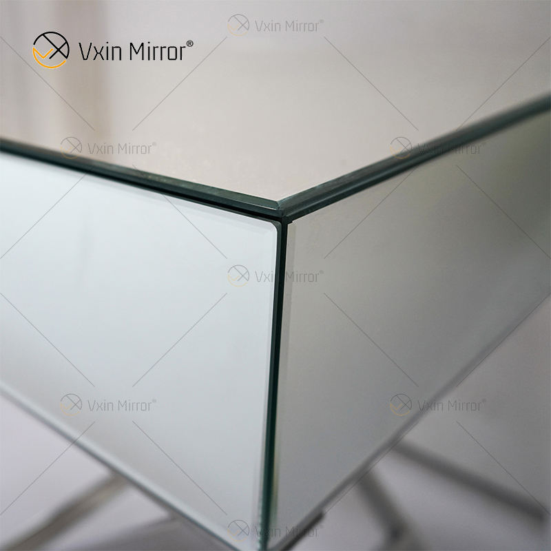 mirrored end table