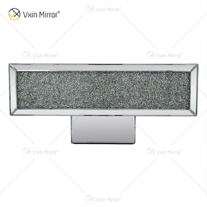 Customized Table WXF-141 Crushed Diamond Homemade Silver Mirror Coffee Table