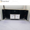 Ornate Berlin Furniture WXF-680 Anti Champagne Gold TV Stands Cabinet With 2 Drawers & Doors