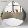 Golden Vxin Unique Wall Decor Gold Metal Frame Decorative Mirrors Luxury Simple And Stylish Wall Mirror
