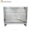 Glass Decor WXF-243 Silver Modern Mirored Cupboard Cabinet With Muti Drawers