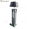 Black Frame WXFL-056 Living Room Elegant Silver Modern Crystal 3D Mirrored Floor Standing Lamp Mirror Lamp