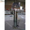 Black Frame WXFL-056 Living Room Elegant Silver Modern Crystal 3D Mirrored Floor Standing Lamp Mirror Lamp
