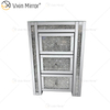 WXF-159 Mirrored Bedside Tables Cabinet 3 Drawers Mirror Nightstand Side Table