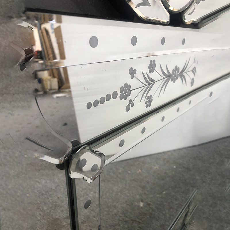 Wholesale WXVM-047 Modern Venetian Design Mirrors Wall Rectangle Silver Wall Mirror