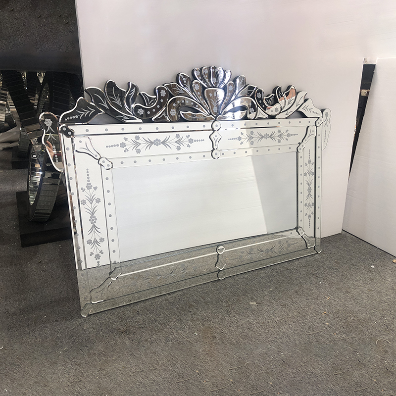 Wholesale WXVM-047 Modern Venetian Design Mirrors Wall Rectangle Silver Wall Mirror
