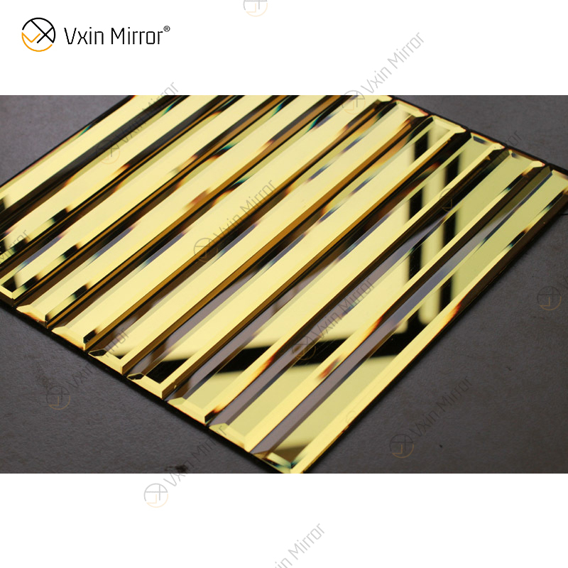 Bevel Edge Mirror Custom Modern Ceramic Tile Lobby Home Wall Decoration Hot Sale Mirror Wall Decor Home Decor