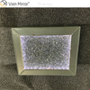 LED VXin Home Decor Jewelry Boxes Silver Glass Crushed Diamond Modern Mirrored Jewelry Box with LED