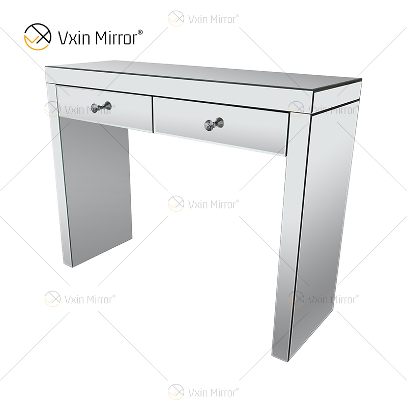 Art Deco WXF-022 Dressing Mirrored Corner Chest With 2 Drawers