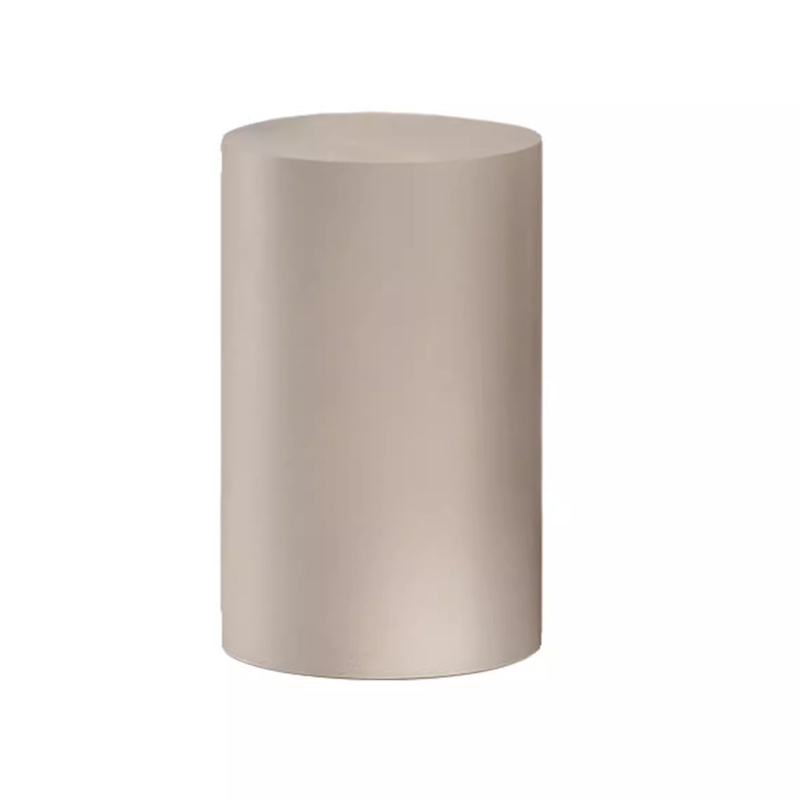 White Wooden Cylinder Coffee Table Set 