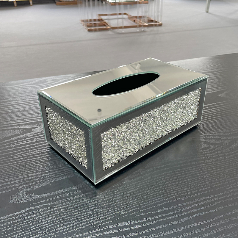 Crystal Desktop Tissue Box