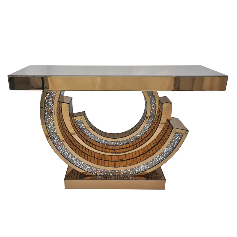 Crystal diamonds console table