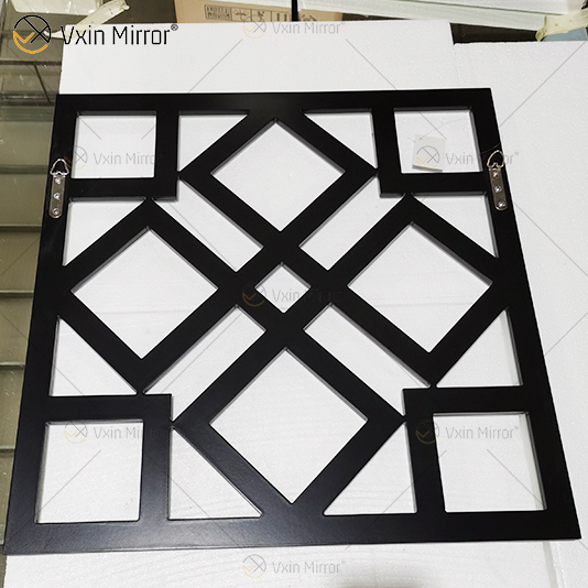 Square Mirrored Wall Decorative Mirror with Beveled Edge Modern Fashionable Wall-Mounted Mirrors WXM-1581