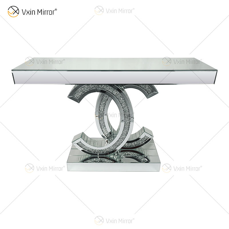 mirrored wood dresser